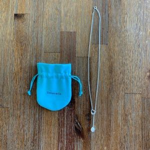 Tiffany&Co Elsa Peretti Open Heart Lariat Necklace